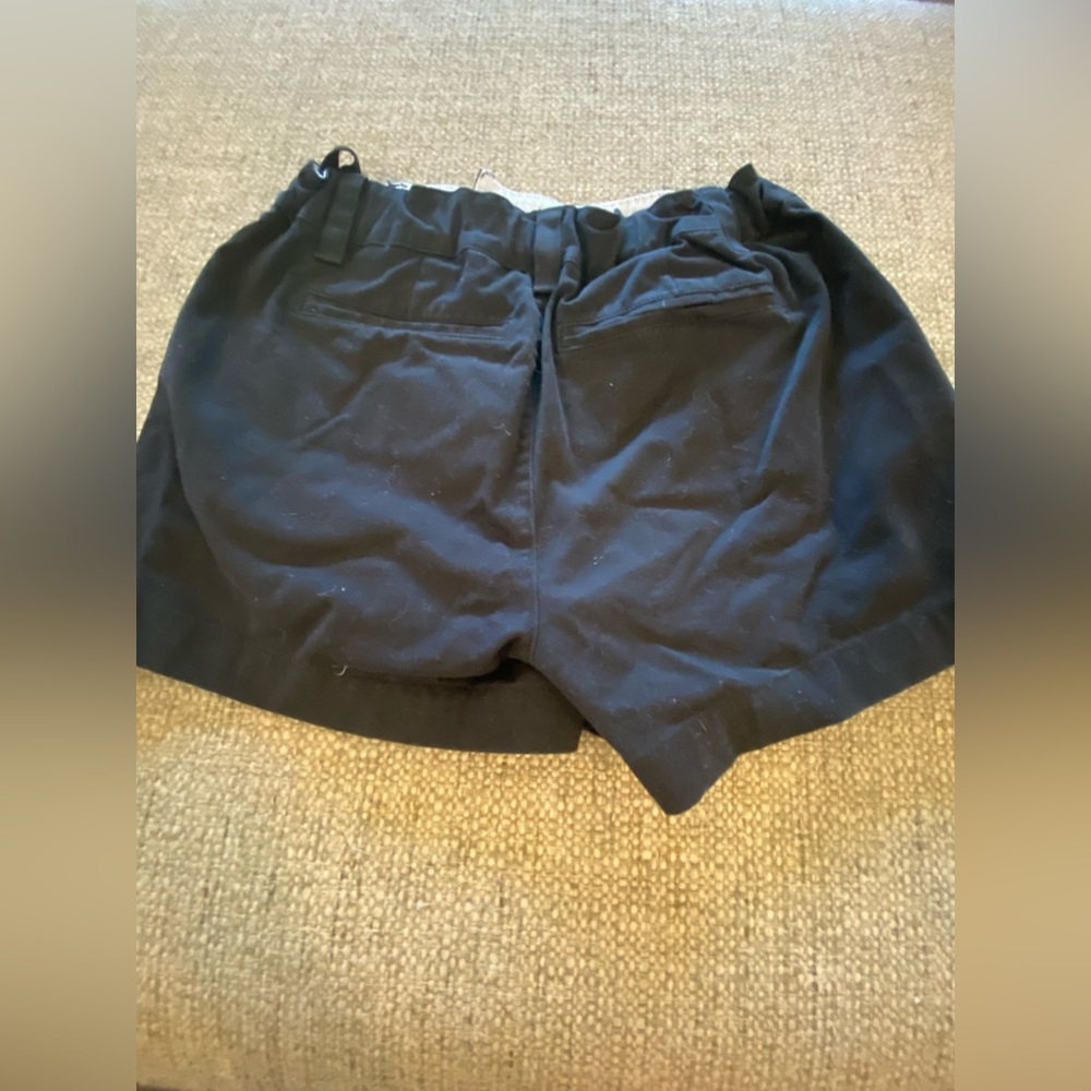 black shorts